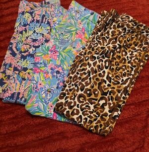 Lilly Pulitzer Girls Leggings Lot Size 8 | 3 Pairs